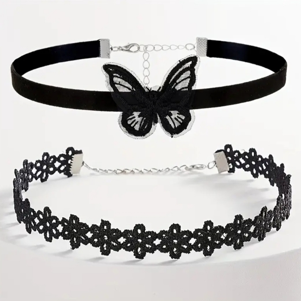 🖤 2 choker necklaces 🦋